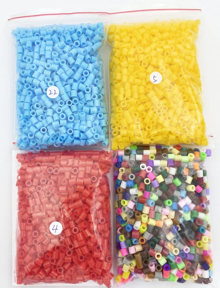 Rainbow Mix Iron Beads Craft Kit - 2000 Pieces for Creative Kids' Projects