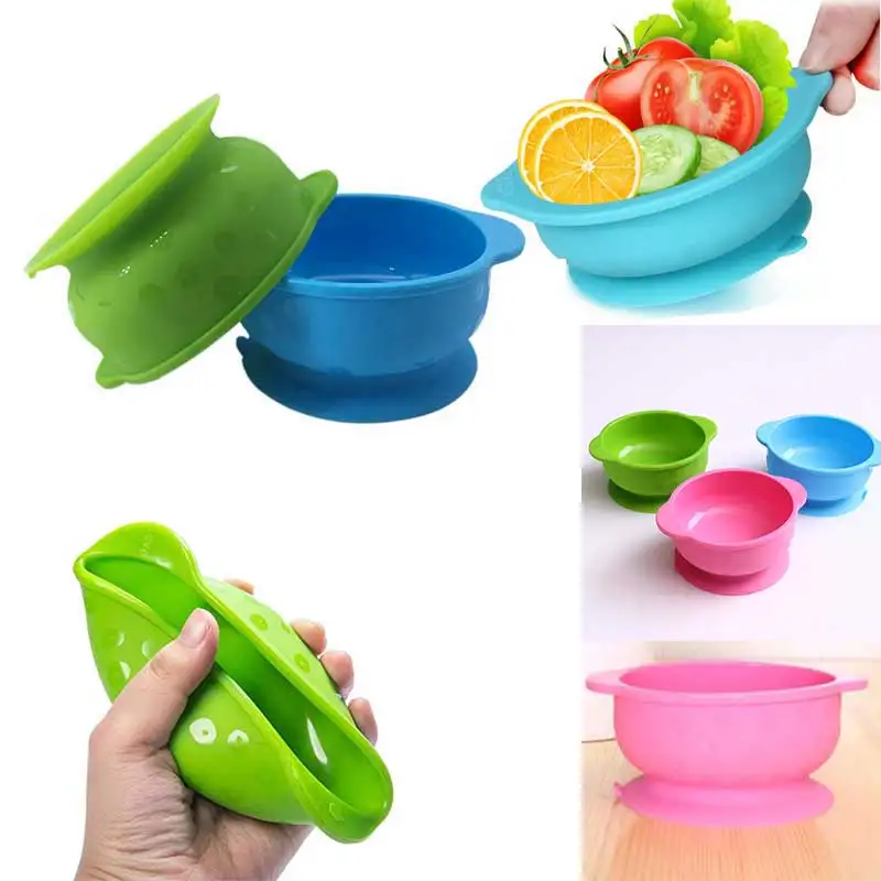 Baby Plate Tray Silicone Plate Bowl Baby For With Dishes Silicone Toddler Cup Suction Feeding Dishes Food