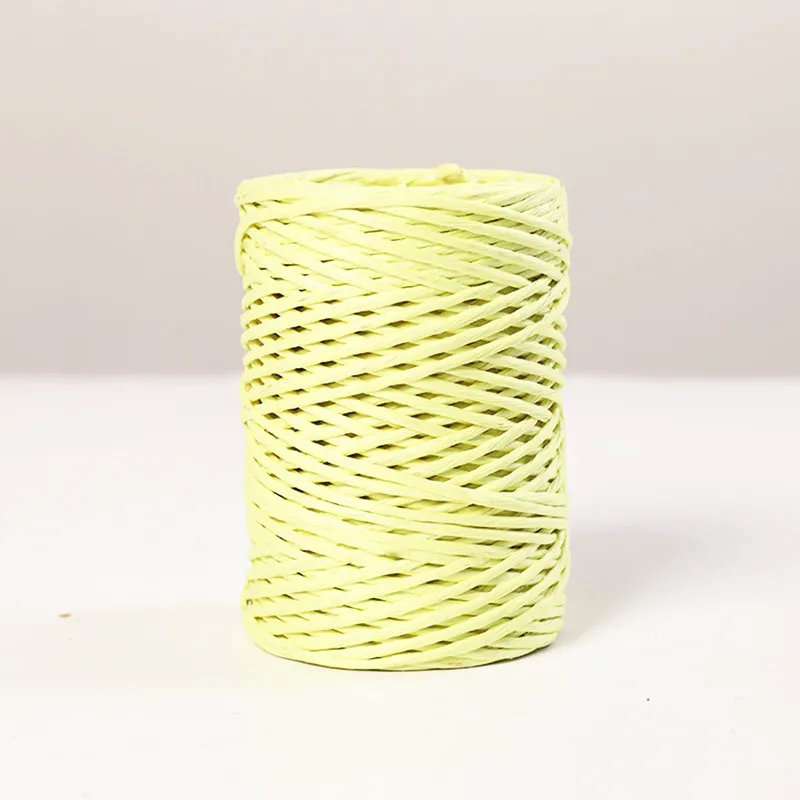 Pea green--- Сделай Сам, скрапбукинг, ремесло, Декор, натуральная бумага, веревка, проволока из мешковины, джутовый шпагат, пеньковая веревка, вечерние шнуры из ротанга - Цвет: Pea green---
