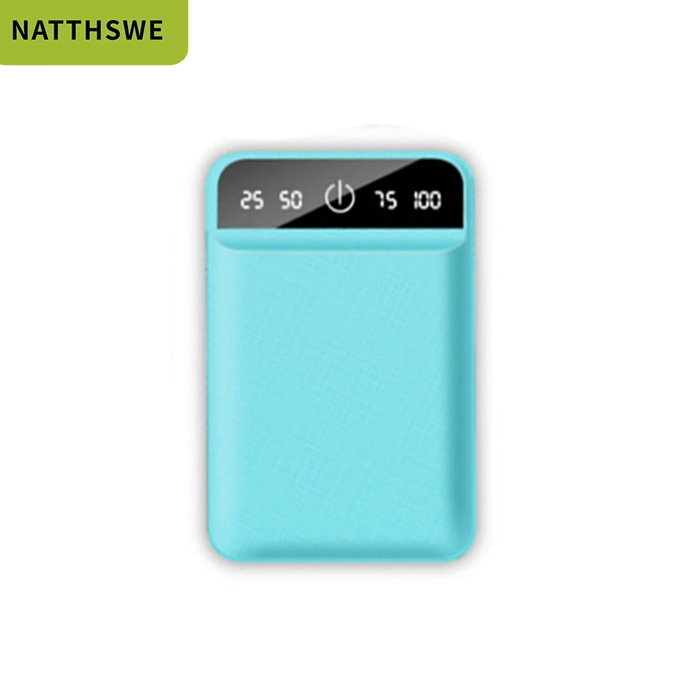 NATTHSWE power Bank 30000 мАч для Xiaomi Mi 2 USB power Bank портативное зарядное устройство Внешний аккумулятор повербанк для iPhone X XS huawei - Цвет: Синий