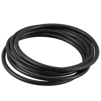 

New 5 PCS 80 mm External Dia 4 mm Thick Filter Rubber O-Ring Seal Black