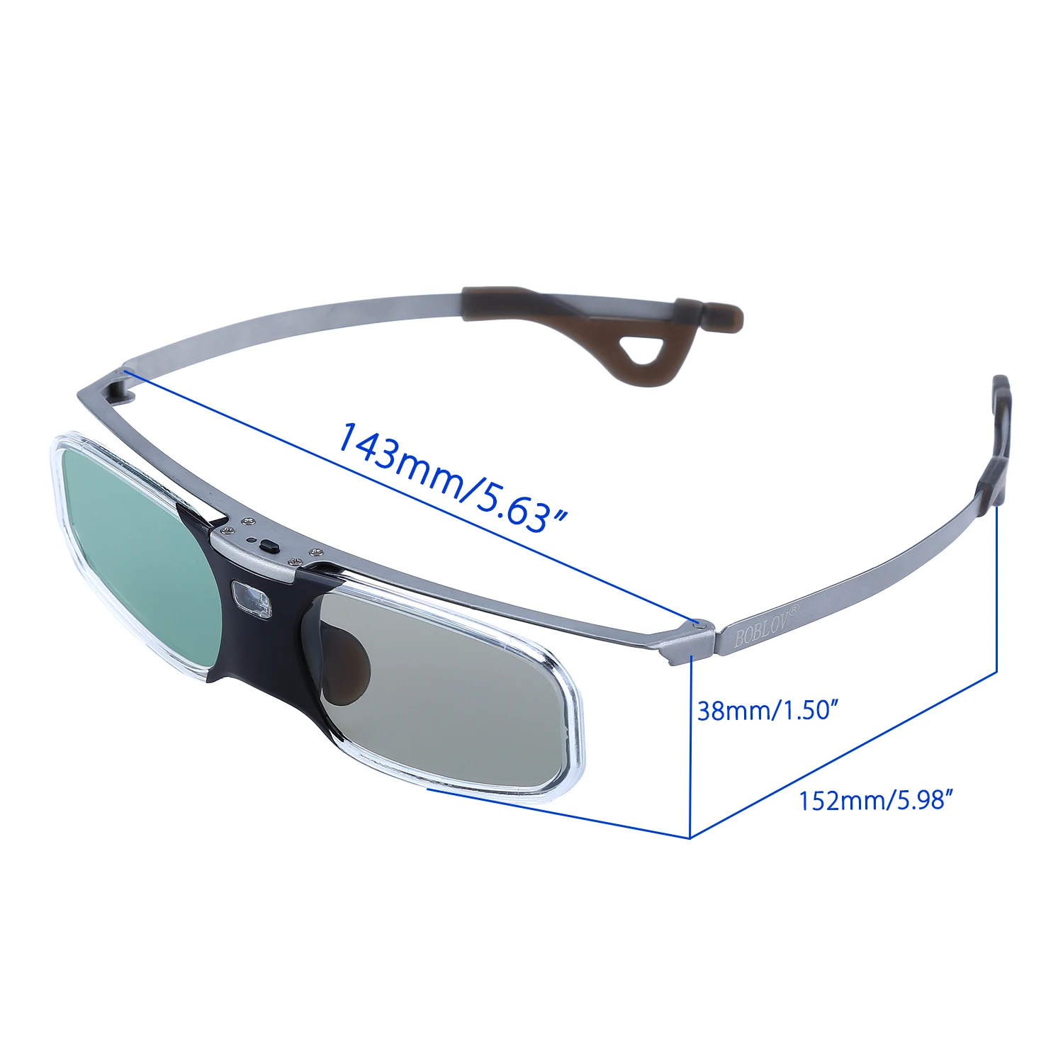 BOBLOV RX-30 3D DLP-Link 96-144 Гц активные очки затвора 8 м перезаряжаемые для DLP Link проектора