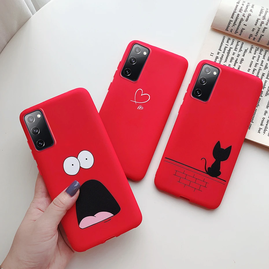 Cute Soft Silicone Back Cover Case for Samsung Galaxy S20 FE Fan Edition