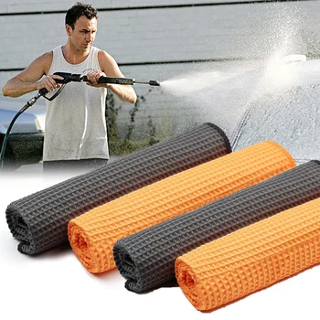 

40x40cm Car Wash Towel Glass Cleaning Wax Polishing Detailing Towel Car Cleaning Microfiber Cloth Kitchen Cleaner