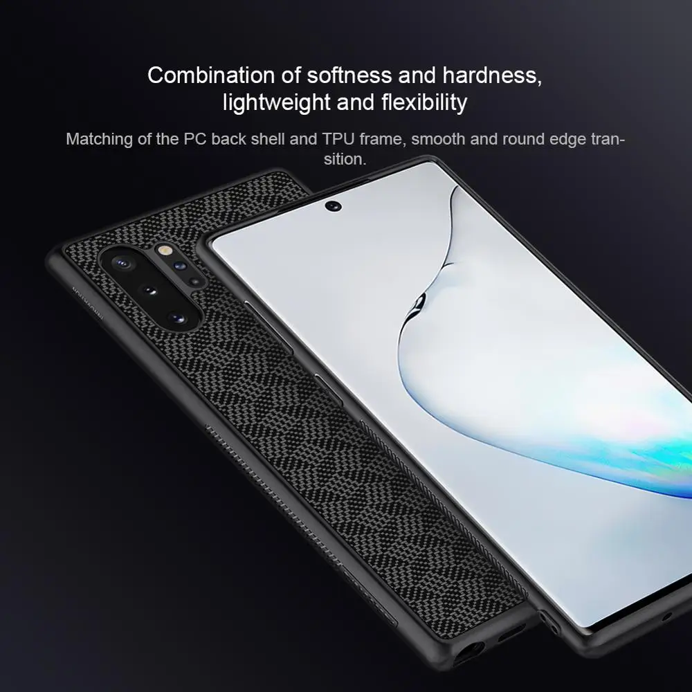 Для samsung Galaxy Note 10 9 8 S10 Plus чехол Nillkin из углеродного синтетического волокна жесткая полная крышка чехол для samsung S10E Note10 Plus