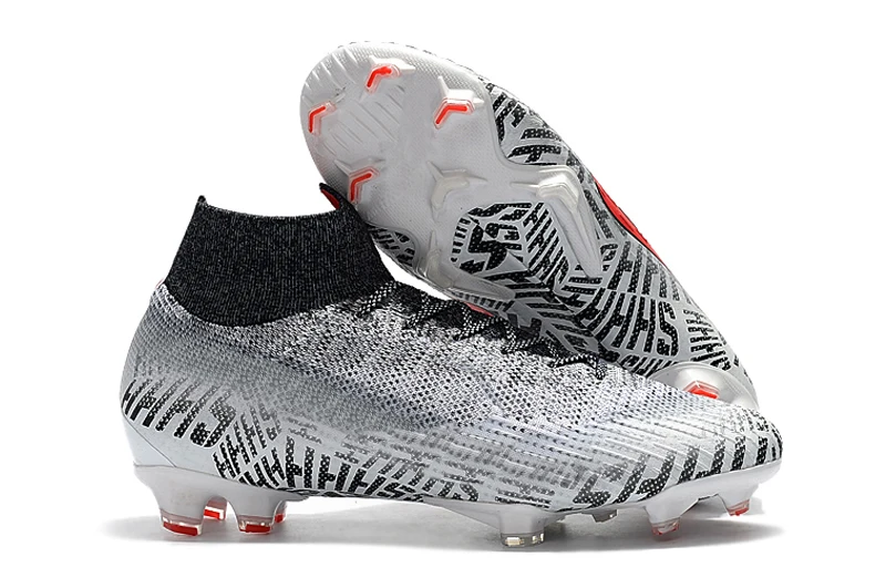 Дешевые супертонкие VI 360 Элитные FG KJ 6 XII 12 CR7 Ronaldo Neymar мужские и женские высокие футбольные бутсы для мальчиков футбольные бутсы Бутсы - Цвет: 18