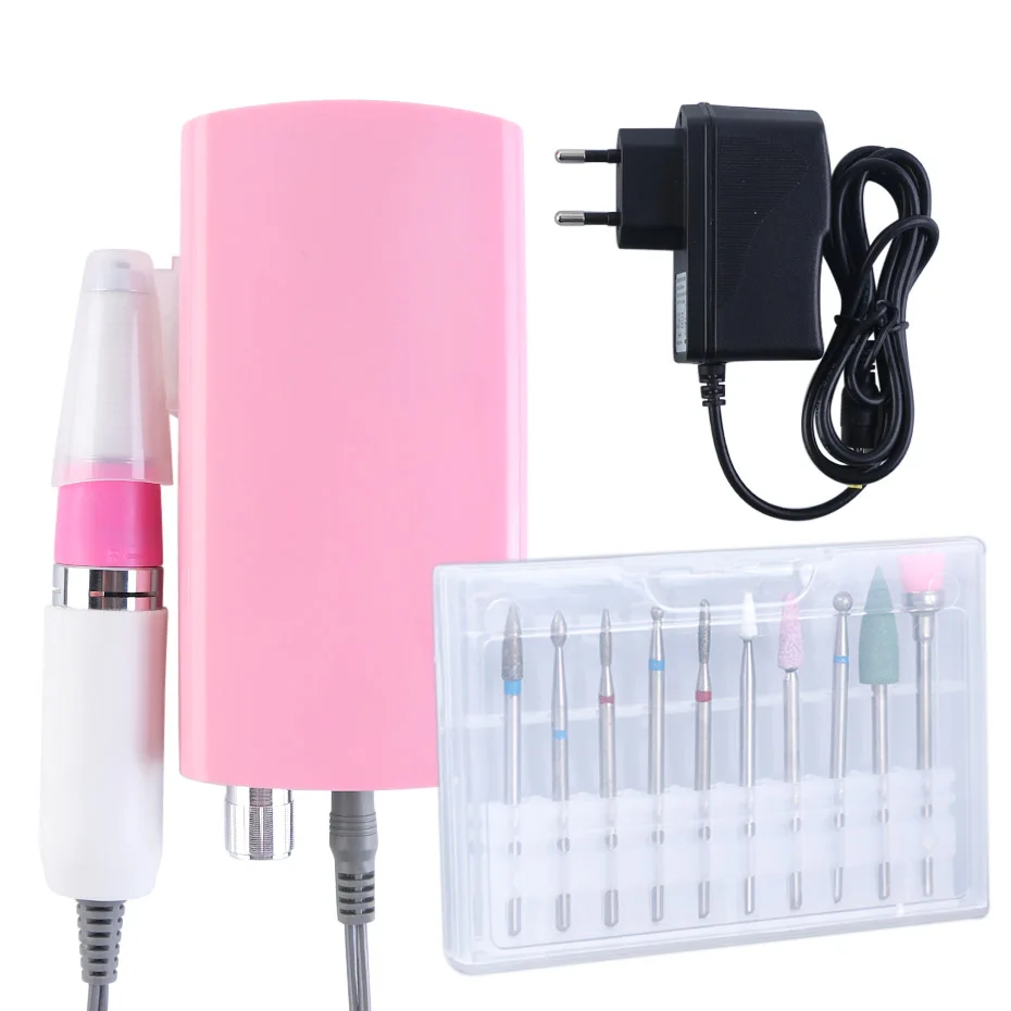 

30000RPM Recharge Electric Nail Drill Machine Pen Portable Mini Milling Cutter For Manicure Pedicure Cuticle Remover Tools LA796