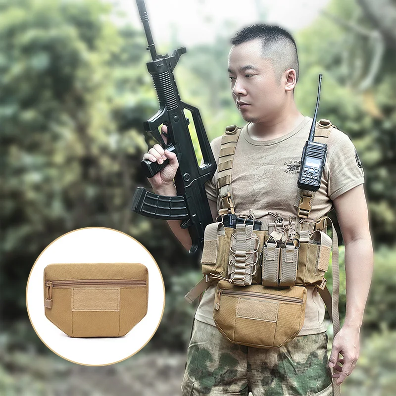 

Tactical Vest Abdominal Bag Magazine Pouch Ammo Carrier Dump Drop Pouch Army Waist Pack AVS JPC CPC Vest Universal Accessory Bag