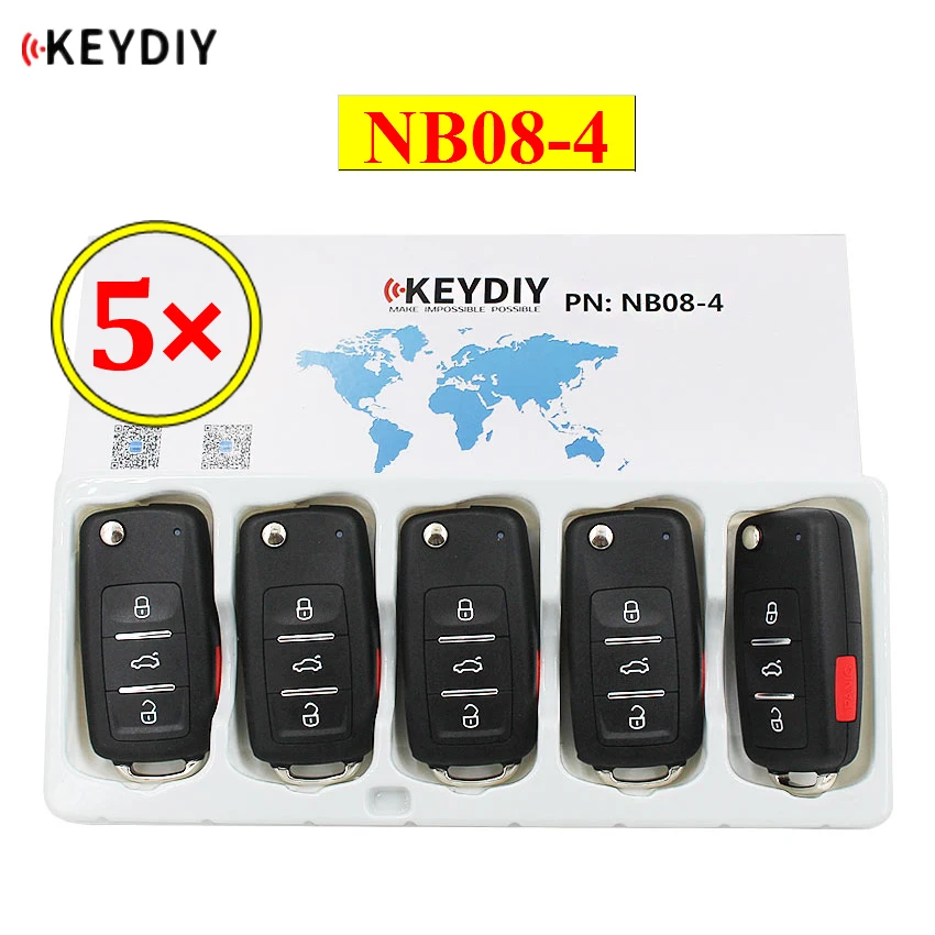 5 шт./лот KEYDIY 4 BTN многофункциональный пульт дистанционного управления NB08-3+ 1 NB серии универсальный для KD900 URG200 KD-X2 все функции в одном