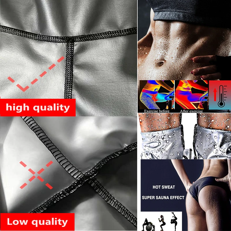 best shapewear for lower belly pooch 3Breasted With Pocket Sauna Pants Body Shaper Weight Loss Slimming Pants Waist Trainer Shapewear Tummy High Waist Sweat Leggings best body shaper