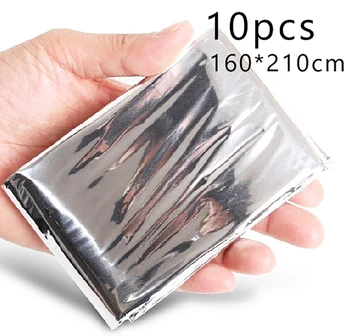 

5Pcs Outdoor Camping Survival Emergency Blanket Thermal Insulation 160*210cm Emergency Survival Shelter Outdoor Camping