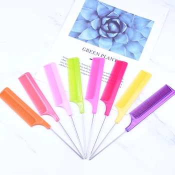 

2019 Professional Pointed Tail Comb Teasing Curly Hair Brush Salon Hairdressing Styling Combs Tools Hair Combs Wholesale