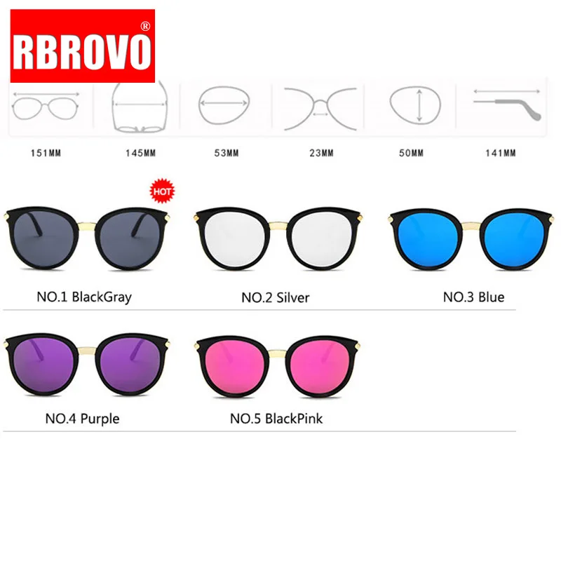 2019 Модные женские солнцезащитные очки RBROVO брендовые дизайнерские мужские