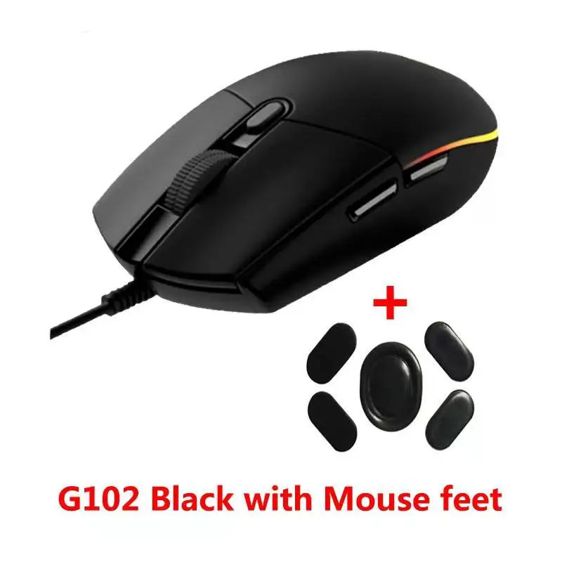 Logitech G102 Lightsync Wired Gaming Mouse Backlit Mechanica Side Button Glare Mouse Macro Laptop USB Home Office Logitech G102 gaming mouse for laptop Mice