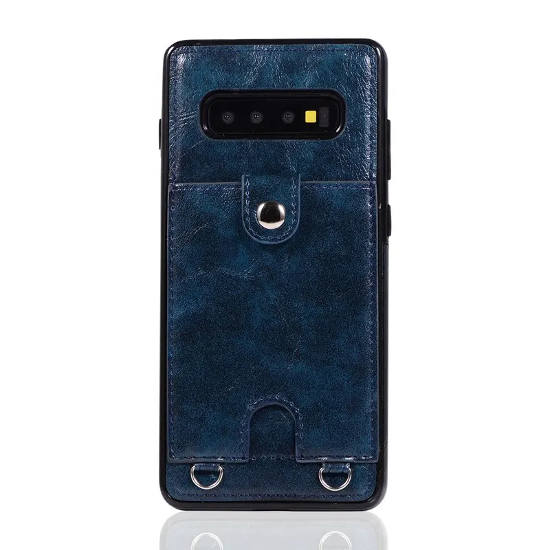 Модный, с длинным ремешком кожаный бумажник чехол для samsung Galaxy S10 S9 S8 плюс S10e Note 8 9 S7 края с слот для карт мульти-функциональный