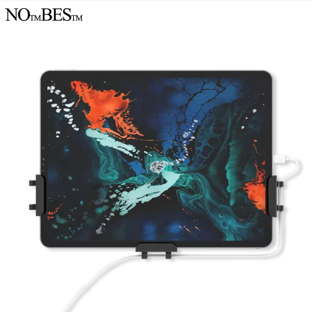 Настенный держатель для планшета подставка iPad кабели хранения iPhone/ Samsung Galaxy/kindle