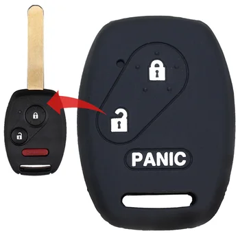 

For 2007 2008 2009 2010 2011 2012 Honda CRV Insight Pilot Ridgeline S2000 Stream City Car Key Case Cover with Panic Key