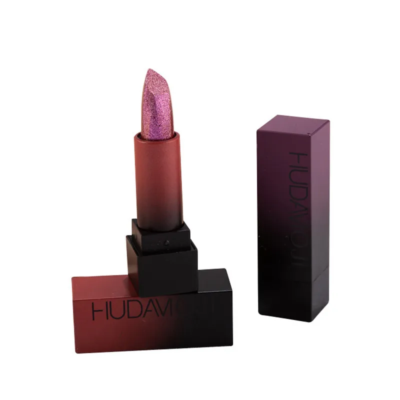 

12 Color Matte Matte Powe Lipstick Lip Set Waterproof Long-Lasting Makeup Red Lip Gloss Shimmer Sparkling Lipstick HUDAMOJI
