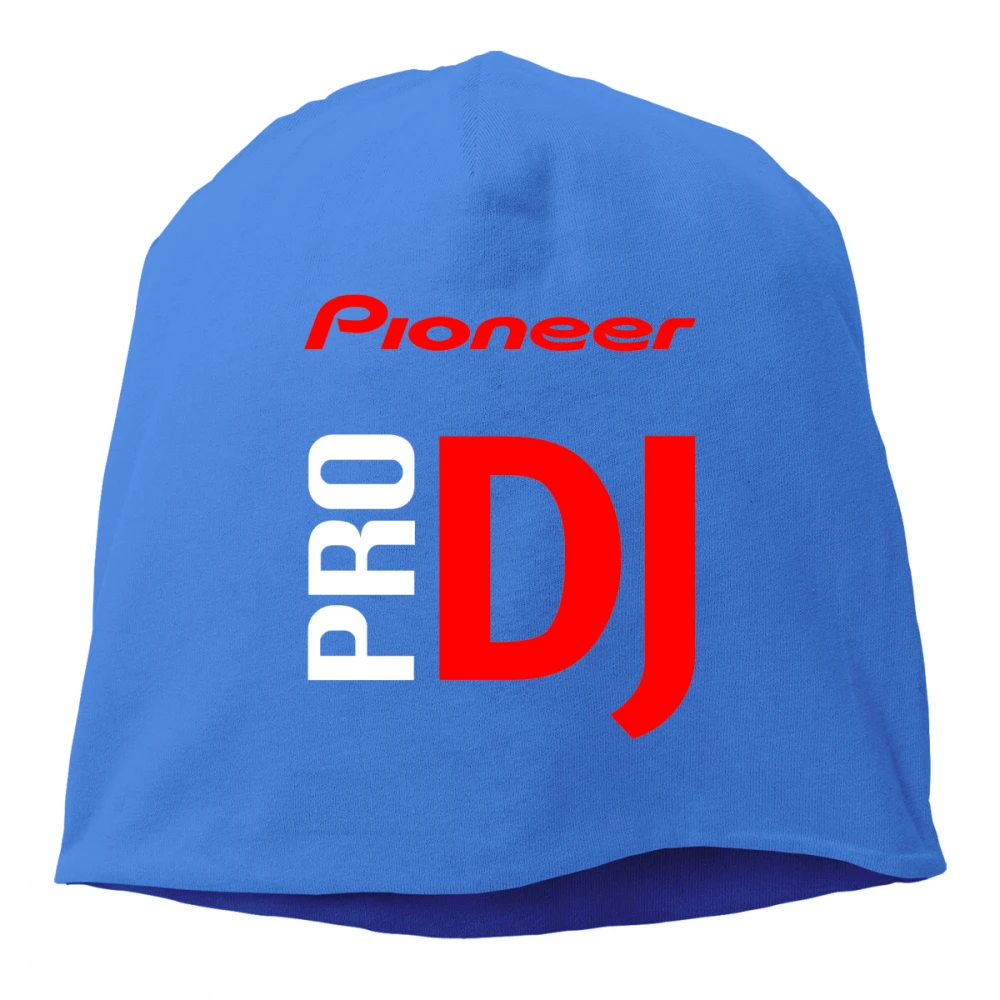 Синий Pioneer DJ PRO принт вязанная хлопковая шапка Skullies унисекс для мужчин и женщин Хеджирование Кепка весна осень Уличная Повседневная Хип-поп шапка шапочки - Цвет: Синий