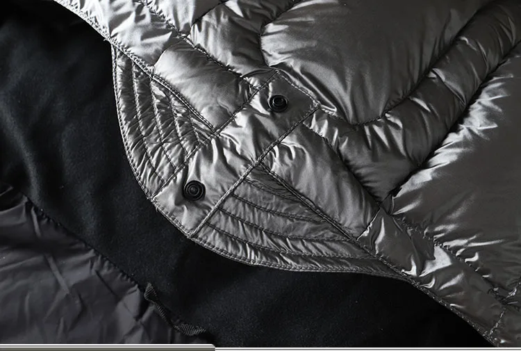 남성 따뜻한 자켓 코트 솔리드 후드 캐주얼 Thicken Outwear 겨울 다운 재킷 패션 캐주얼 남성 90% White Goose Down Coat