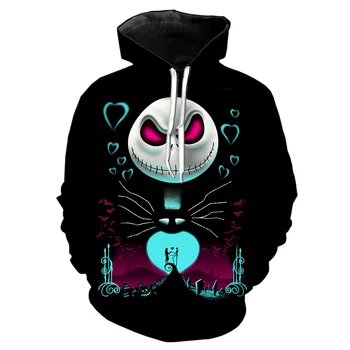 

3d print jack skellington short homme clothes men trousers hoodies sweatshirt/shirts/pants jacket black hip hop hoody coat