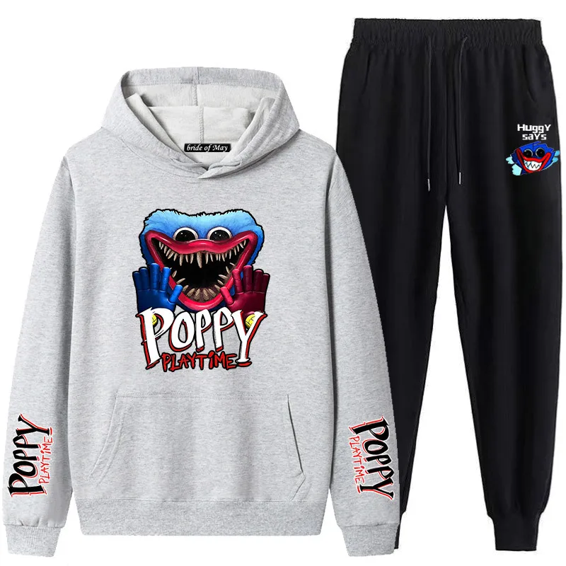 hooded hoodie for kids 3-16T Children Hoodie Set Poppy Playtime Boys 2pcs/set Tracksuits Sweatshirt and Sweatpants Teens Girls Sportswear Jogging Set children's hype hoodie