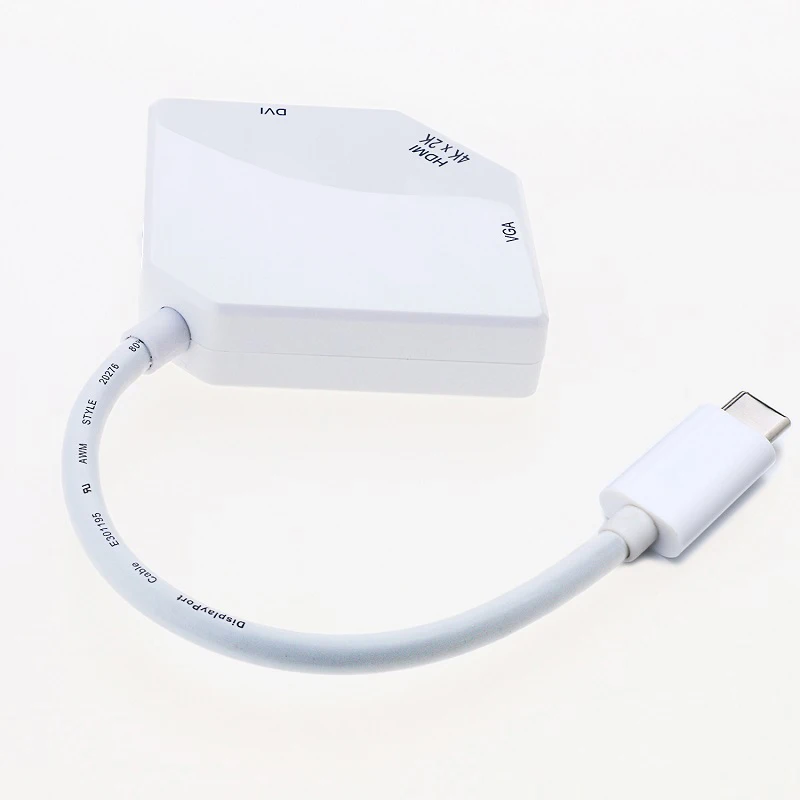 USB-C USB3.1 type-c к HDMI 4K VGA DVI 1080P Кабель-адаптер для samsung S8 Macbook Pro Dell XPS 13 15 Thunderbolt 3