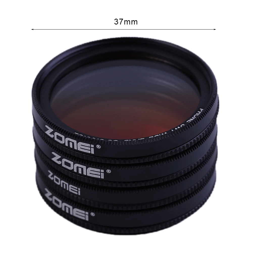 Universal MATEM4 5 In 1 Mobile Phones 37MM Filter Lens Sets Kits 4 Filter Lens+ Lens Clip for iPhone XS Mate Samsung HTC LG