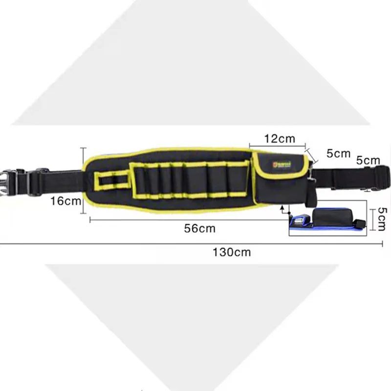 tool chest with tools Oxford Cloth Multifunctional Tool Bag Waist, Screwdriver Wrench Pliers Storage Bag for Electrician, Carpenter, Craftsman, Plumbe technician tool bag