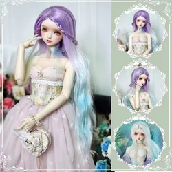 BJD – perruque de poupée en Fiber de haute température pour enfant, couleur graduée, accessoires, jouets, cadeau pour fille, 1/3 1/4 1/6 