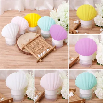 

1PC Fashion Seashell Shape Empty Container Bottles Silicone Squeeze Travel Bottle Portable Travel Make Up Tools