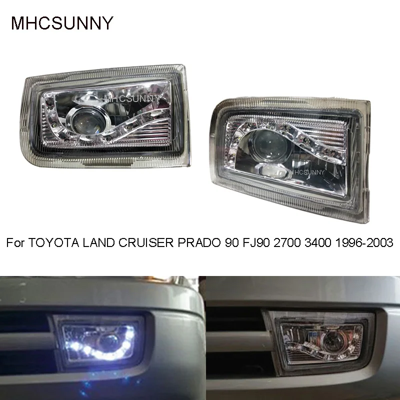 1 компл. Передний бампер светодиодный противотуманный светильник для TOYOTA LAND CRUISER PRADO 90 серия 2700 3400 1997-2002 противотуманная фара
