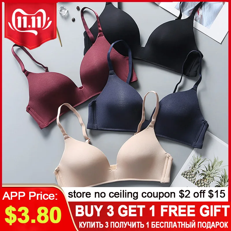 

Sexy Push Up Bra Lingerie Deep U Cup Bras For Women Seamless Bra Wireless Bralette Backless Plunge Intimates Female Underwear