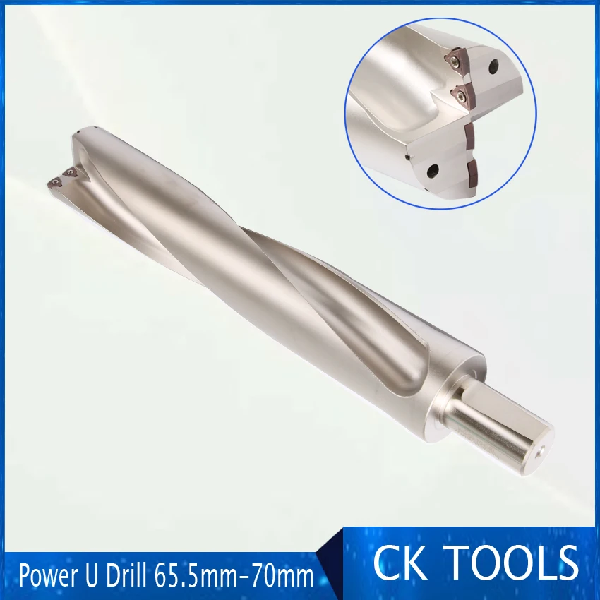 

3D double 66.5mm 67 67.5 68 69 69.5 70mmWCMT06 Drill Type For Insert power jet U Drilling Shallow Hole indexable insert drills