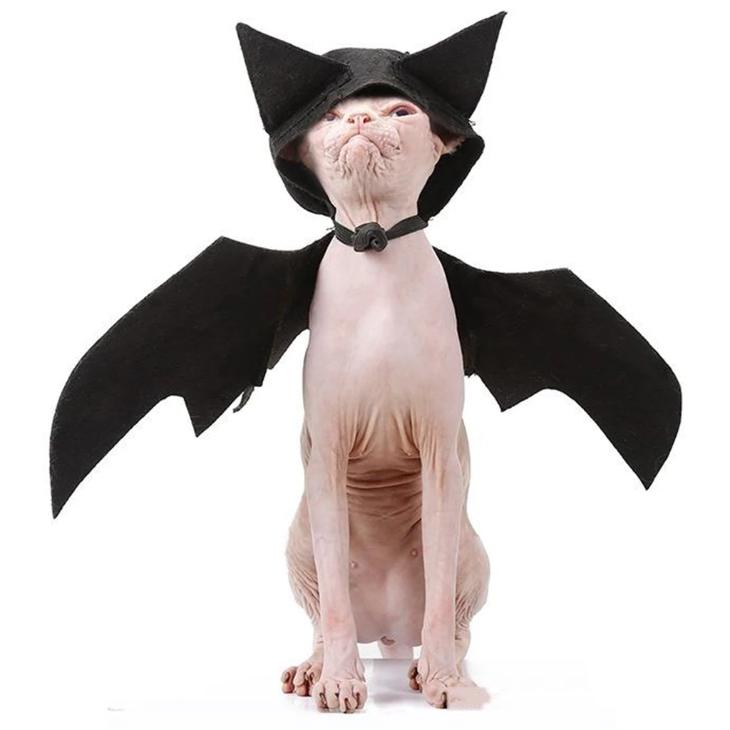 Pet Cat Dog Bat Wings for Halloween Cosplay Bat Wing Costume Decoration Fancy Dress Mystery for Puppy Dog Cat