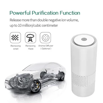 

1pc Portable Air Purifier Ionizer Negative Ion Generator Mobile Air Cleaner USB Charge Air Fresher for Car Home Office