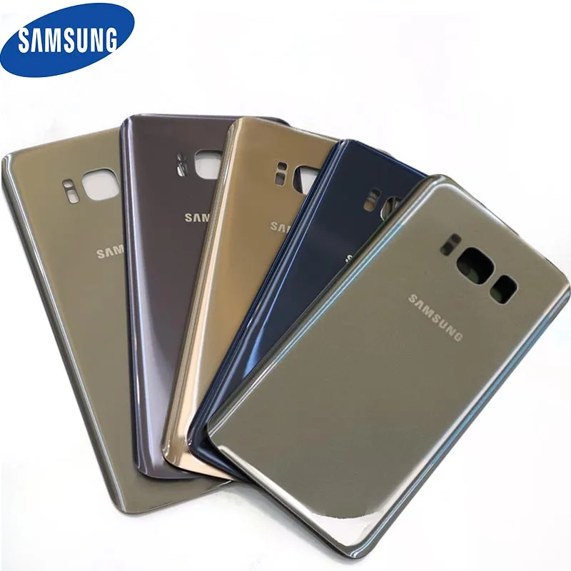 Задняя крышка galaxy s8 Samsung Galaxy S8 чехол для задней панели 3D стеклянный чехол для батареи для samsung S8 замена корпуса+ клейкая наклейка