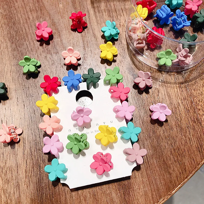 30pcs 30 шт., заколки для волос для девочек, мини-заколки для волос с цветком, Разноцветные Мини-заколки, заколки для волос, аксессуары для волос - Цвет: 30pcs