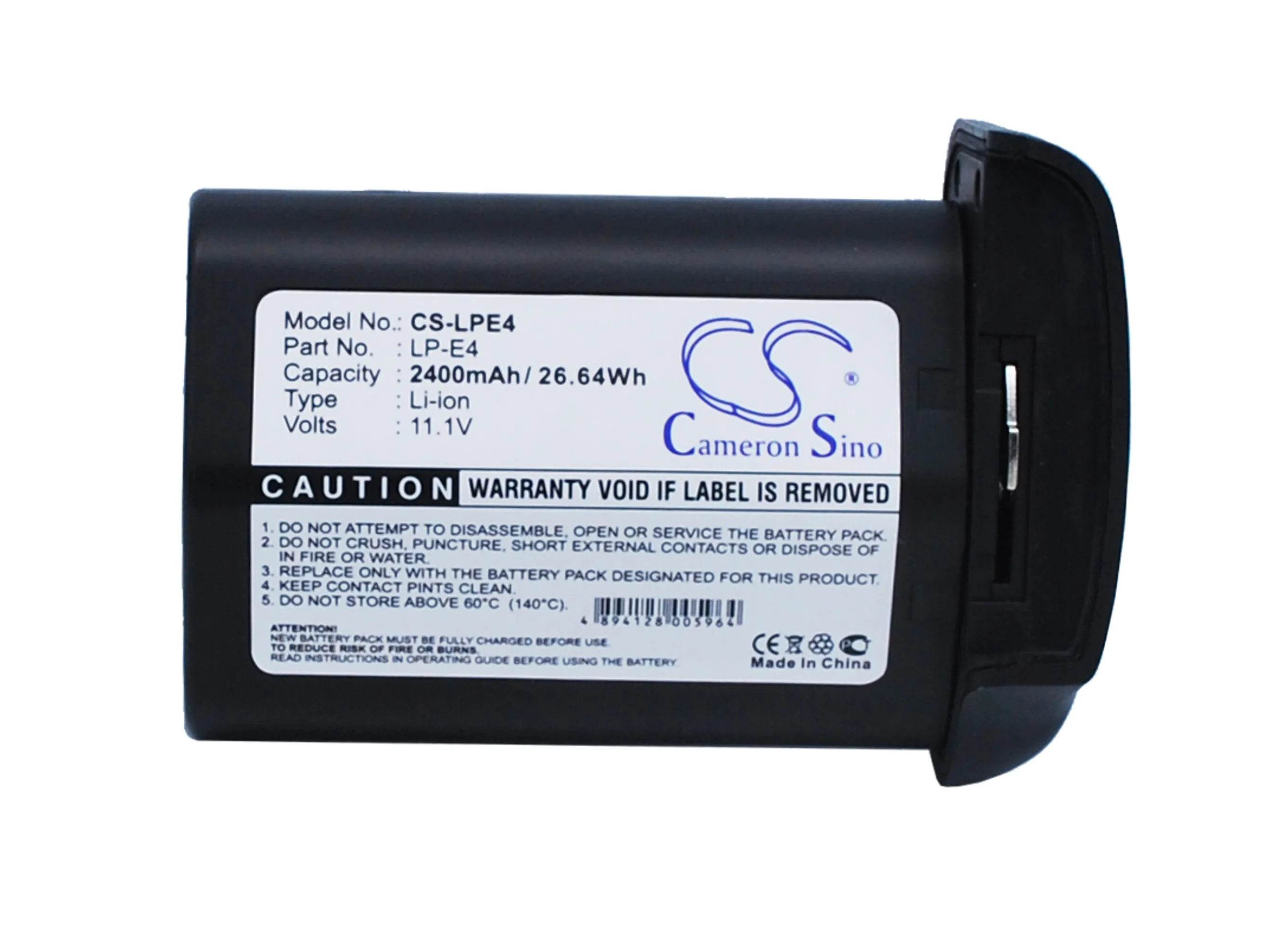 Cameron Sino 2400mAh Battery For Canon 540EZ 550EX 580EX 580EX-II EOS-1D Mark IV MarkIII X EOS-1Ds III LP-E4 |