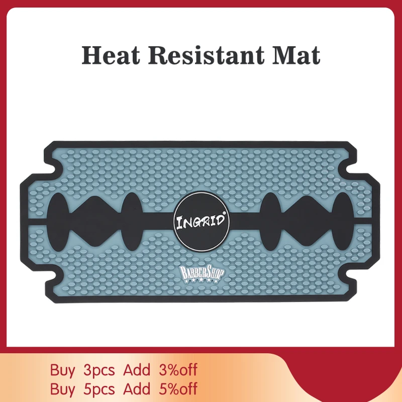 Гибкий полиуретановый нескользящий коврик для салона волос Парикмахерские ножницы и лезвия Инструменты для укладки держатель щипцы для завивки волос термостойкий Коврик