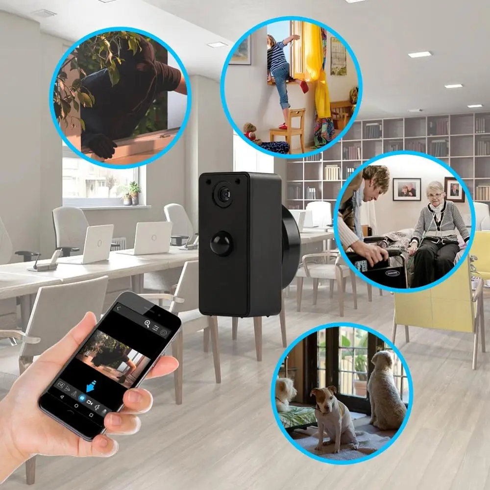720P Мини камера беспроводная wifi IP камера Домашняя безопасность приложение удаленный PIR детектор движения домашнее наблюдение