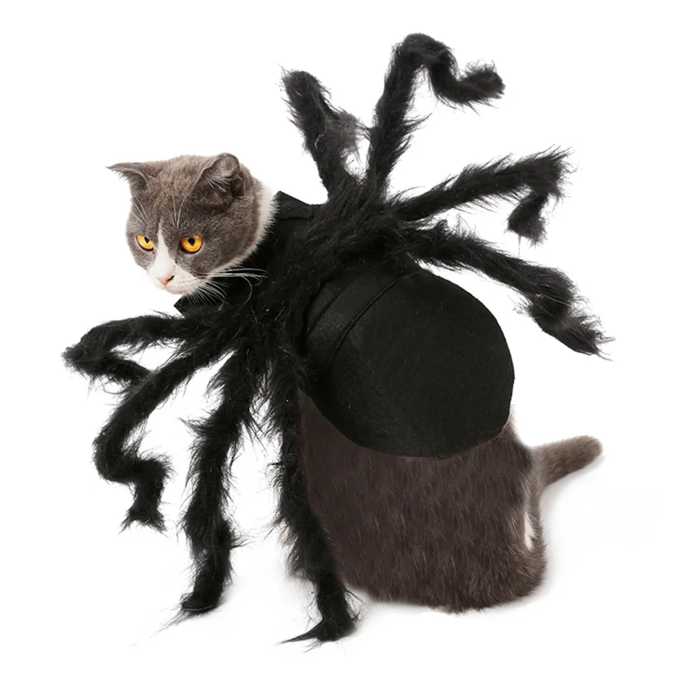 

Funny Dog Cat Costume Crawling Spider Cosplay Clothes Halloween Clothing for Small Dogs Puppy Party Outfit Pet Apparel S/M