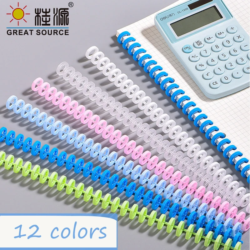 

MQQ PP Colorful Loose-leaf Book Binder Rings Close-Opening DIY Journal Notebook Binder Binding Supplies Photo Album (5PCS)
