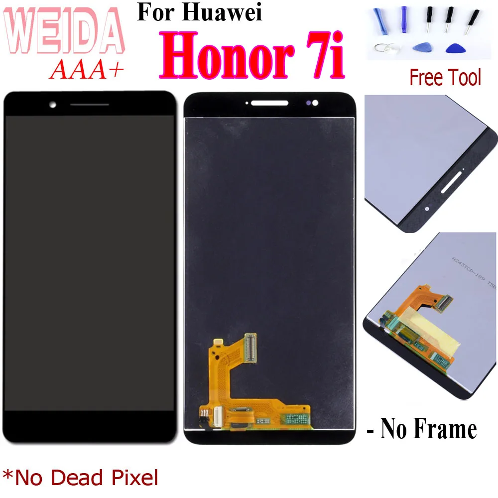 

Weida Original 5.2" For Huawei Honor 7i LCD Screen Display Touch Assembly Digitizer with Tool For Huawei Honor 7i Display Screen