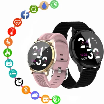 

Women Smart Watch Blood Pressure Heart Rate Monitor Waterproof Multi-function Bluetooth Synchronous Clock Support Multi-language
