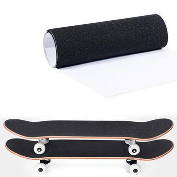 

83*23cm Professional Skateboard Deck Sandpaper Grip Tape Skating Board Longboard Sandpaper Griptape Skating Board Sticker black