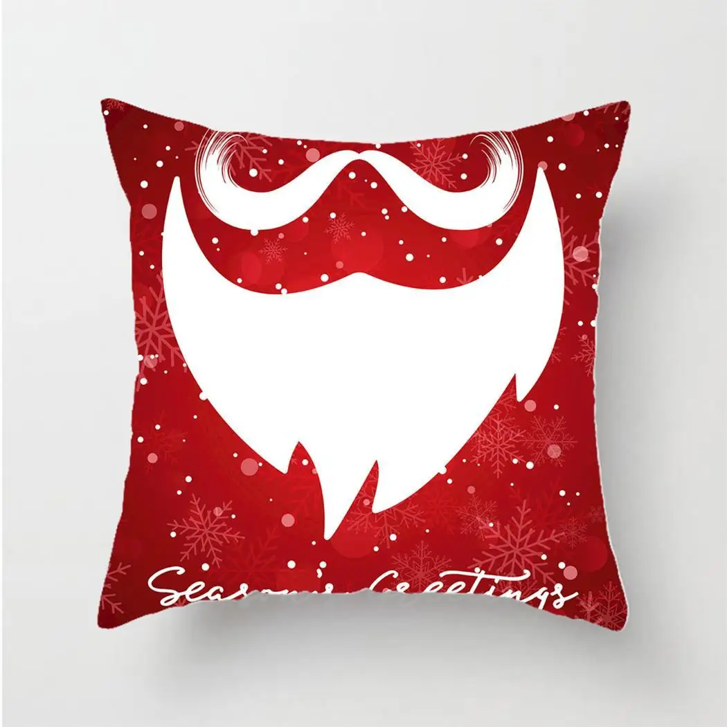 Fashion Square Print Christmas Style Pillowcase As Picture Home Pillowcase(Not Include Pillow) Decoration - Цвет: as picture1
