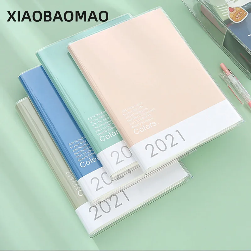 

Agenda Planner 2021 Organizer B6 Diary Notebook Pocket Journal Weekly Notepad Plan Business Daily Travelers Note Book
