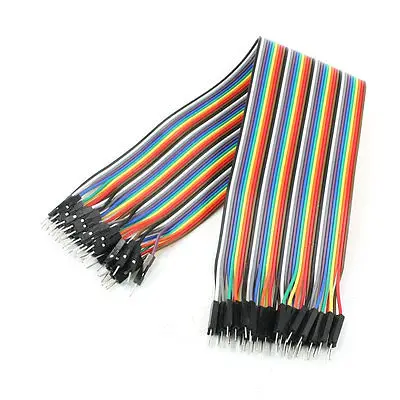 

30cm Long 40Pin Male to Male Wire Jumper Cable Line Connect Colorful