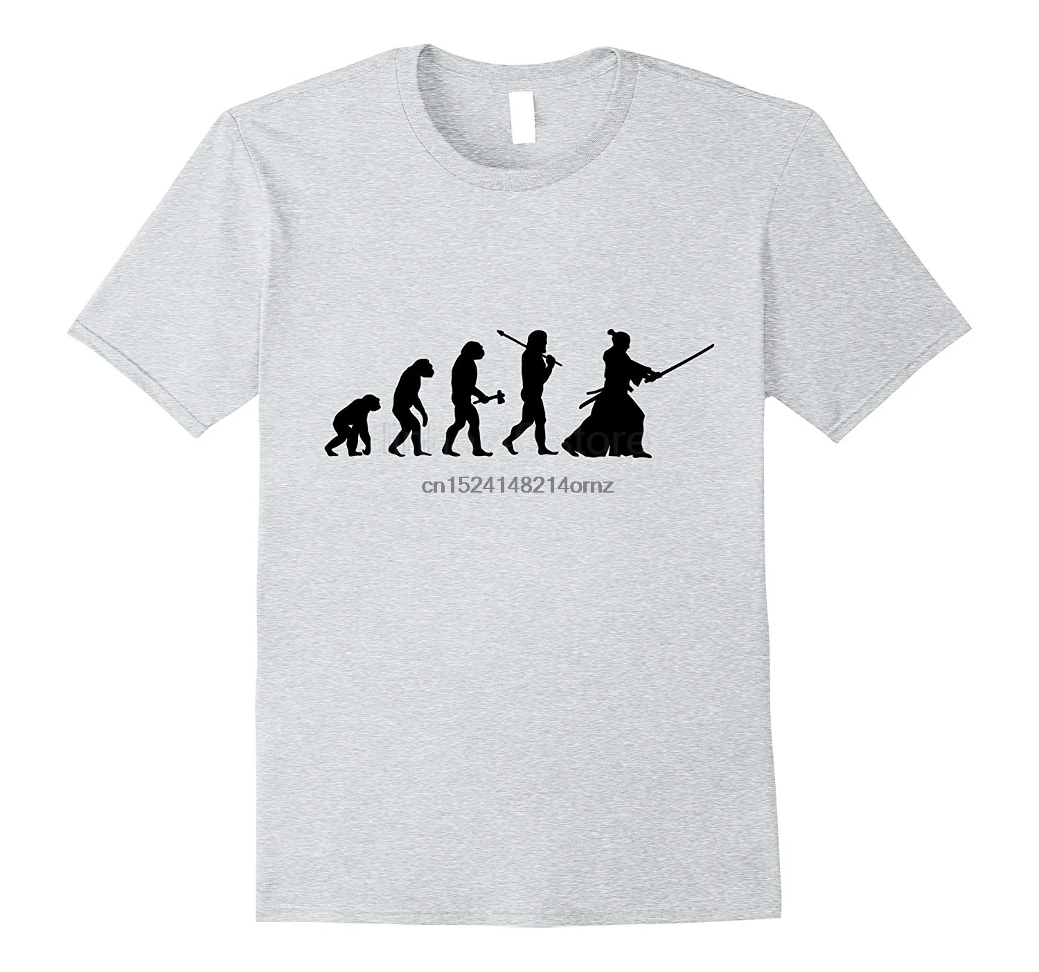 

Japanese Kendo Evolution Funny Samurai T-Shirt Summer Mens T Shirt